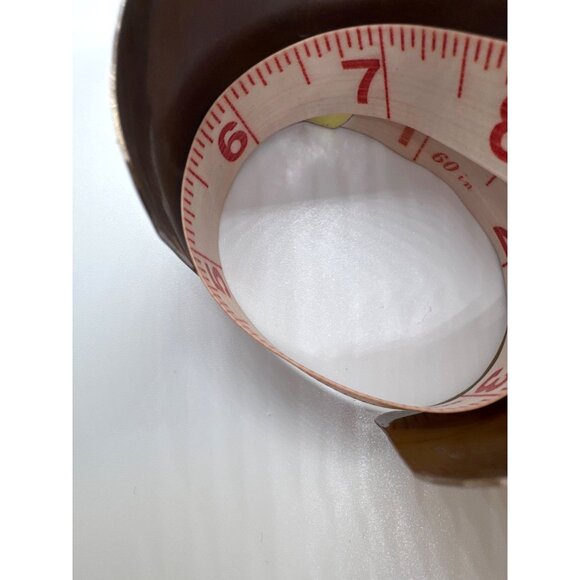 Vintage Mexican Copper Brass Cuff Bracelet Eagle Design Abalone Inlay Boho - Picture 6 of 6